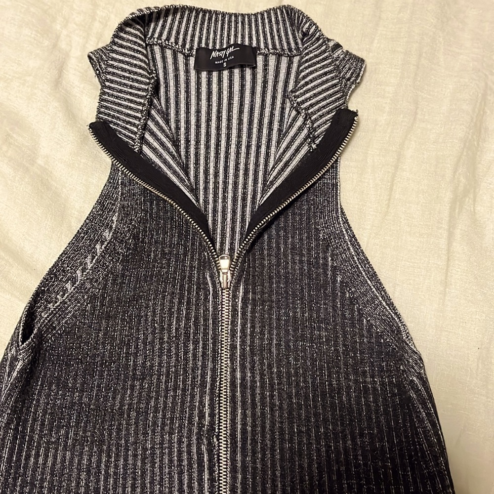Nasty gal party dress size S metallic